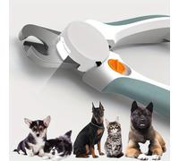 TEMU iHotKu Cortaúñas para Perros y Gatos | Cortaúñas de Acero Inoxidable de Resistencia con Protector de Seguridad y Luz LED para Perros y Gatos, Funciona con Batería de Botón No Recargable