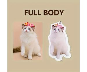 TEMU Imán de Nevera Acrílico Personalizado para Mascotas, Diseño de Animales de Dibujos Animados , Personalizado con Foto de y , Ideal para Decoración de Cocina y Regalos de