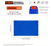 TEMU Impermeable de Resistencia con Argollas - Visibilidad, los Rayos UV, Cubierta Resistente a Rasgones de Emergencia, de Sol, , , Leña, Pabellón - de Poliéster y Multiusos