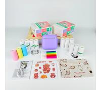 TEMU Impresora Térmica Inalámbrica Portátil - Mini Impresora de Escritorio para Fotos, Diarios y Notas de Estudio con Carga USB, Conectividad Inalámbrica para Fotos, Etiquetas y Notas