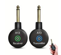 TEMU Inalámbrico Mini de Guitarra de 2.4GHz Adaptador Inalámbrico Transmisor para Guitarra Instrumentos Eléctricos