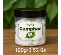 TEMU Incienso de Alcanfor Puro - 50g/100g Purificador del Aire para Yoga, Meditación y Relajación | a Base de Planta en Tarro de Resina | Mejora la Concentración y la