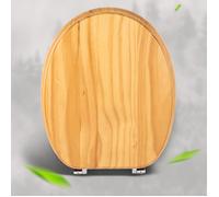 TEMU Individual, Asiento de Inodoro, Antideslizante, de Inodoro de Madera de Pino , Combinado con Bisagras de Aleación de , Alargado, Estándar Europeo, 18 Pulgadas, Fácil de Limpiar, Fácil de Instalar