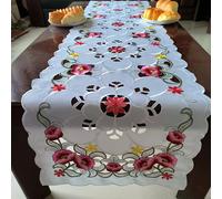 TEMU Individual, Moderno Bordado Minimalista, Flores Caladas, De Varios Tamaños, Adecuado Para Muebles De Televisión, Muebles De Zapatos, Cubiertas Decorativas A Prueba De Polvo, Pañuelos