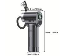TEMU Inflador de neumáticos portátil inalámbrico con manómetro digital, ideal para coches, motocicletas, bicicletas eléctricas, bicicletas y balones deportivos