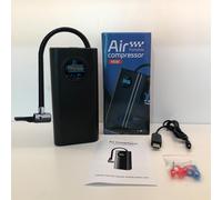 TEMU Inflador de Neumáticos Portátil para Motocicleta con Cargador sin varillas de 3000mAh, Bomba Manual para Coche y