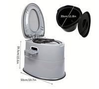 TEMU Inodoro Portátil Móvil, Inodoro de Campaña Desmontable, Inodoro para Viajes en Autocaravana, Ideal para , Pesca, Tiendas de Campaña y Senderismo