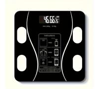 TEMU inteligente de grasa corporal, báscula electrónica, báscula para baño, pequeña báscula con tecnología inalámbrica - Capacidad 45 kg/98.4 lbs ()