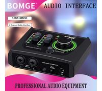 TEMU Interfaz de Audio USB BOMGE Mini 2 para Grabación, Streaming y Podcasting con Interfaz XLR - Calidad Estudio para Guitarristas, Vocalistas o Productores