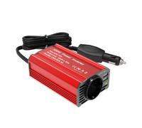 TEMU Inversor de Coche 300 W, 12V a AC 220-230V, con 1 toma y 2 puertos USB, cargador rápido para coche, potencia 300W, potencia 600W, para viajes de negocios y vacaciones, enchufe EU