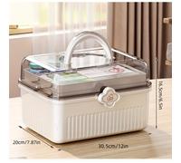 TEMU ITECHJOY de Almacenamiento Plegable de Plástico Transparente de Gran Capacidad, Equipada con Soportes y - Ideal para Miembros, para Organizar Cosméticos, Materiales y Pequeños Artículos del Hogar