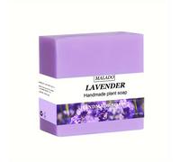 TEMU Jabón de aceite de lavanda 100g, jabón vegetal artesanal hidratante unisex para adultos, sin soja con glicerina, aroma a lavanda, barra limpiadora corporal para todo tipo .
