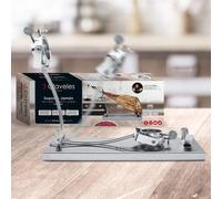 TEMU Jamonero Soporte para Jamón en Acero Inoxidable Plegable Giratorio Profesional giratorio de 3 Claveles