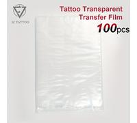 TEMU JC Tattoo 100pcs Papel de Transferencia Transparente - , Película de de Plantillas Sin Batería para Artistas y Principiantes, JC TATTOO