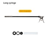 TEMU Jeringa de Brazo Largo, 30ml/50ml, Inyección Extendida de Metal, Pistola Automática de Medicina Ajustable, Dosis Ajustable, Práctica y Sin , Adecuada para 6 o Más Animales