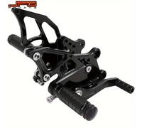 TEMU Jfg Racing Cnc Ajustables para Motocicleta - Pedales de Rendimiento para 250/300/Z300/300R/Ex300 (2013-2016) - Aluminio Duradero, Negro