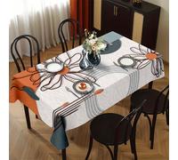 TEMU Jit1pc Mantel rectangular de poliéster con diseño floral para restaurante, elegante y moderno, mantel de gran tamaño para decoración de muebles, ideal para decoración de , mesa de comedor,
