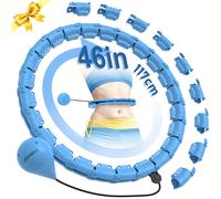 TEMU JKSHMYT Banda de Resistencia para Adultos, Pilates 46 pulgadas/117 cm, 24 Desmontables, Aro Ejercicio Ideal para Mujeres y Principiantes