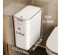 TEMU Joybos de Basura en la Pared de 2.7 Gal con - Diseño Ahorra y Sellador de Olores para Cocina y Baño, Fácil Instalación, No Necesita Electricidad