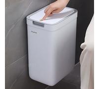 TEMU Joybos de Basura para Baño en la Pared 9L con - Diseño Ahorrador de y contra Olores, Fácil Instalación sin Necesidad de Electricidad