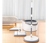 TEMU Joybos Spin Mop y de , una de limpieza para el hogar con un fregona y un , diseñado para sin manos. Ideal para eliminar el polvo, adecuado para limpieza como en húmedo, para usar en y cocinas.