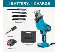 TEMU JSD-HOPE Sierra Reciprocante Eléctrica Sin Cable Compatible con Batería de Litio - Motosierra Manual de Litio-Ión para Bricolaje, Árboles y Tala, Sierra de con Enchufe Tipo C (No Requiere Cable)