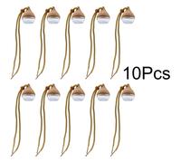 TEMU Juego de 10 botellas colgantes reutilizables de vidrio para difusor de aceites esenciales, vacías, sin químicos, con cuerdas para colgar, para ambientador y decoración