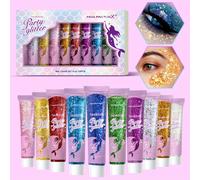 TEMU Juego de 10 Colores de Corporal, Gel para Cabello, Ropa y Uñas, Diseño Artístico para Pascua, Navidad y Halloween