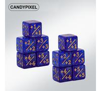 TEMU Juego de 10 Dados CANDYPIXEL con D6, Cubos Aritméticos Poliédricos de 12mm para Juegos de Mesa RPG