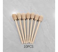 TEMU Juego de 10 Palitos para Miel de Madera, Diseño de Natural de 6 Pulgadas para Miel, Café, Té y - Esenciales de Cocina de Calidad