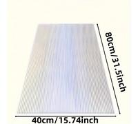 TEMU Juego de 10 Paneles de Policarbonato Mejorado - Impermeables y Protegidos contra UV, Perfectos para Invernaderos, Cubiertas Exteriores y Techos de Estanterías para Plantas (Estantes No Incluidos)