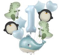 TEMU Juego de 10 piezas con temática de , dinosaurios, y animales , para temáticas de animales pequeños y adorables, fiestas de , reuniones, decoraciones, artículos de baño y ducha