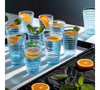 TEMU Juego de 10 vasos acrílicos transparentes, vasos para agua fría, vasos para resistentes a caídas, jarras de cerveza reutilizables y vasos para enjuagar para uso doméstico