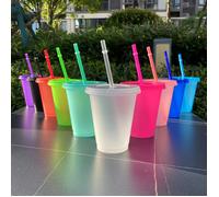 TEMU Juego de 10 vasos térmicos con y , vasos de plástico con , botella de agua, taza de viaje para café helado, vasos reutilizables para recuerdos de para y viajes, 16-24 oz ()