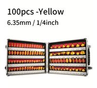 TEMU Juego de 100 piezas de brocas para enrutador de - de tungsteno duradero, para carpintería profesional y principiante, kit de herramientas para proyectos sin costuras