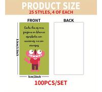 TEMU Juego de 100 Tarjetas con Citas Inspiradoras y Divertidas en Español para y , Regalos para , de la y al Colegio