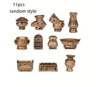 TEMU Juego de 11 Piezas, Modelos de de Resina Simulada en , Decoraciones Artesanales para Jardines de de Muñecas, Estilos Aleatorios