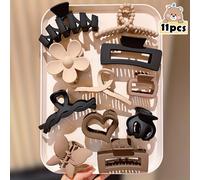 TEMU Juego de 11 Pinzas para el Cabello Elegantes y Modernos, Regalo para Mujeres