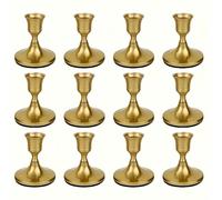 TEMU Juego de 12 Portavelas de Campana y Cónicos para Recepciones de , Decoración de Chimenea para Navidad, Acción de Gracias y Fiestas de (Velas No Incluidas)