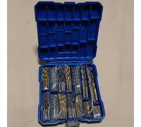 TEMU Juego de 130 Brocas de Taladro, Punta de 118° en Acero de Velocidad, Ideal para Madera/Hierro Fundido/Aleación de Aluminio/Plástico/Fibra de Vidrio, con Estuche Rígido