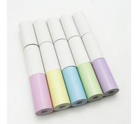 TEMU Juego de 15 Hojas de Papel Térmico Mini, Superficie Mate en Color para Impresora Portátil Instantánea de Fotos Caseras, Etiquetas y Notas, sin Tinta para Diarios e Imágenes