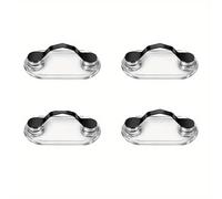 TEMU Juego de 2/4 monturas magnéticas para gafas, accesorios negros para de identificación, hechas de acero inoxidable, gafas , fáciles de usar, ideales para el uso diario, regalos perfectos para .