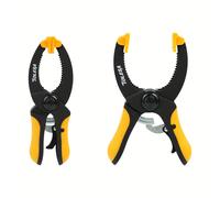 TEMU Juego de 2 Abrazaderas de con Carraca TOLESA de 5 Pulgadas, de Mordaza de 1.55 Pulgadas con de Sujeción Potente para y Seguridad, Abrazadera de Carraca para Carpintería