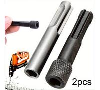 TEMU Juego de 2 adaptadores magnéticos SDS para brocas con mango hexagonal de 1/4 pulgadas y rápida, adecuado para taladros e impacto