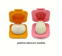 TEMU Juego de 2 Adorables Moldes de Huevos 3D de Dibujos Animados para Huevos Hervidos, Cortador para Bento, Herramienta para Decorar Huevos, Adiciones de Cocina