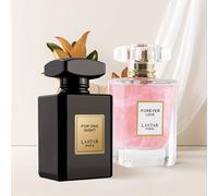 TEMU Juego de 2 Botellas de Perfume para Mujer, Diferentes Aromas, Sabor a y Rosa, Duradero Ideal para Uso Diario o Fiestas, Regalo de San Valentín, 55 ML*2 Botellas