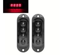 TEMU Juego de 2 faros LED para camiones, con luces de lente y 4 luces LED de tarjeta, compatibles con 12-24V, disponibles en colores de carcasa (, , ), sin batería