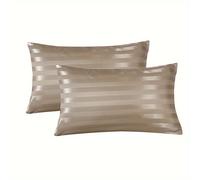 TEMU Juego de 2 Fundas de Almohada de Satén para Cabello y Piel - Suaves, y Cómodas de Lujo - Mejora la Estética de tu Dormitorio con un y de Hotel (Almohadas No Incluidas)