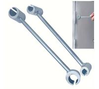 TEMU Juego de 2 Herramientas para Doblar Bisagras, Llave Ajustable para Espacios, Llave Manual Ajustable Redonda para Tuercas, Tamaños 14-18mm y 23-25mm