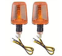 TEMU Juego de 2 luces de de giro para motocicleta, intermitentes ámbar de 12 V compatibles con la mayoría de los modelos , Yamaha, y Kawasaki